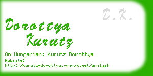 dorottya kurutz business card
